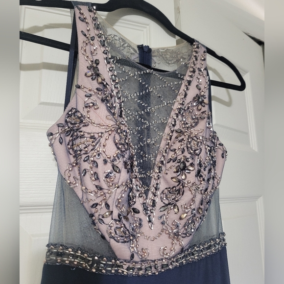 Betsy & Adam Formal Prom or other special occasion Bejeweled Gown, STUNNER!!! - Picture 3 of 7